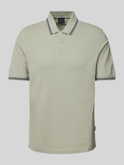 bugatti Regular fit poloshirt met labeldetail Mintgroen - 2