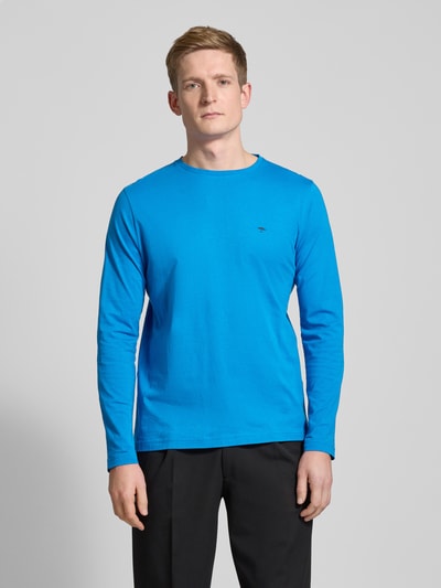 Fynch-Hatton Longsleeve mit Logo-Print Blau 4