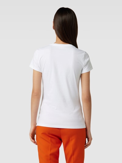 Liu Jo White T-shirt met label- en motiefprint Offwhite - 5