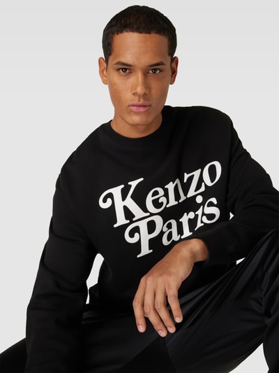 Kenzo Sweatshirt mit Label-Print Black 3