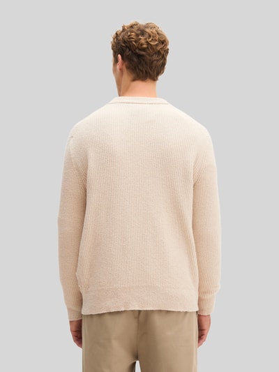 Marc O'Polo Cardigan aus Wolle mit Rippstrickstruktur Beige 5