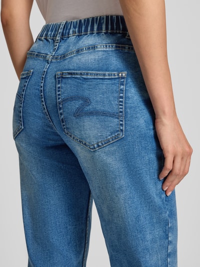 ZABAIONE Jeansy o kroju straight fit z 5 kieszeniami model ‘Ma44rbella’ Jeansowy niebieski 3