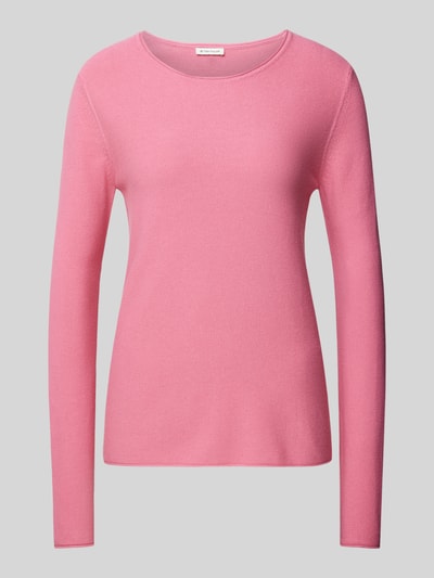 Tom Tailor Regular Fit Strickpullover mit Baumwoll-Anteil Pink 2