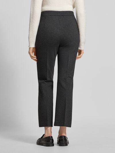 MM Spodnie z prostą nogawką z dżerseju z mieszanki wiskozy model ‘JEFF’ Ciemnoszary 5