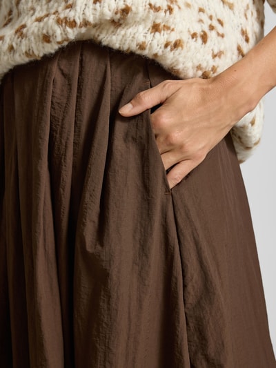 Smith and Soul Spódnica midi plisowana Czekoladowy 3