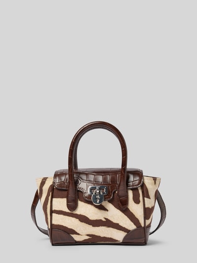 Lauren Ralph Lauren Zadeltas met labeldetail Donkerbruin - 2