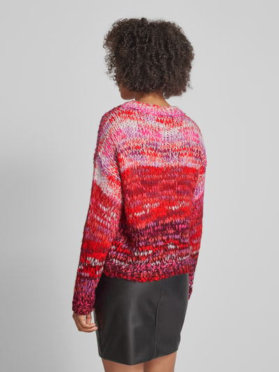 Rich & Royal Strickpullover mit Rundhalsausschnitt Rot 5