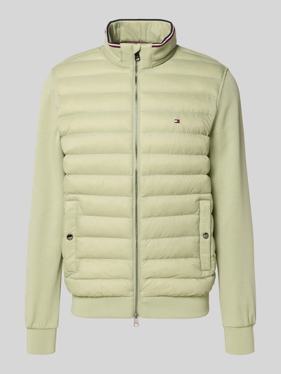 Tommy Hilfiger Regular Fit Steppjacke aus verschieden strukturiertem Material Schilf 2