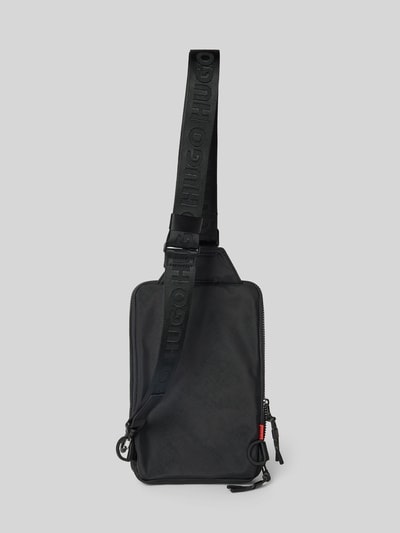 HUGO Schultertasche mit Label Print Black 4