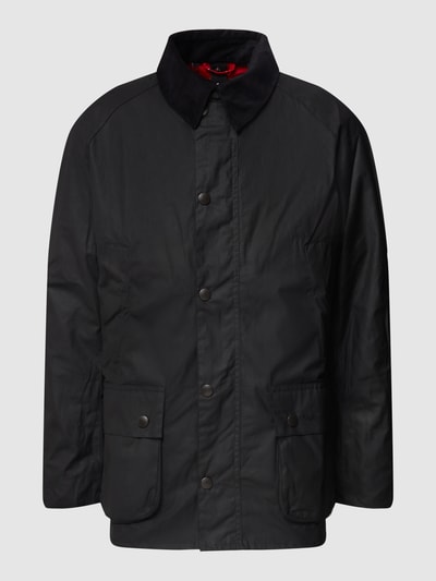 Barbour Parka woskowana z wykładanym kołnierzem model ‘ASHBY’ Czarny 2