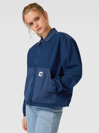 Carhartt Work In Progress Oversized Jeansjacke mit Label-Patch Modell 'Alma' Jeansblau 3
