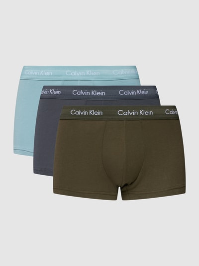 Calvin Klein Underwear Trunks mit Logo-Bund im 3er-Pack Oliv 2