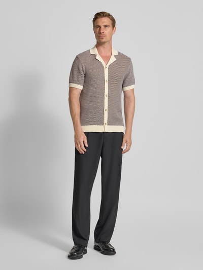 BOSS Regular Fit Poloshirt aus reine Baumwolle Modell 'ICONICO' Offwhite 1