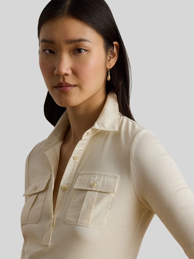 Lauren Ralph Lauren Slim Fit T-Shirt aus Baumwoll-Mix Modell 'HAIDELLE' Sand 3