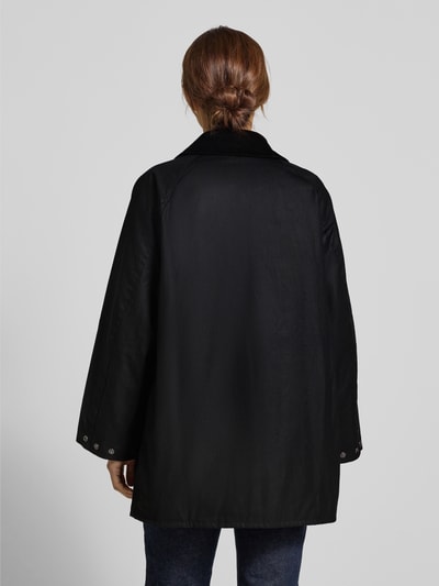 Barbour Oversized gewaxt jack van puur katoen, model 'BEAUFORT' Zwart - 5
