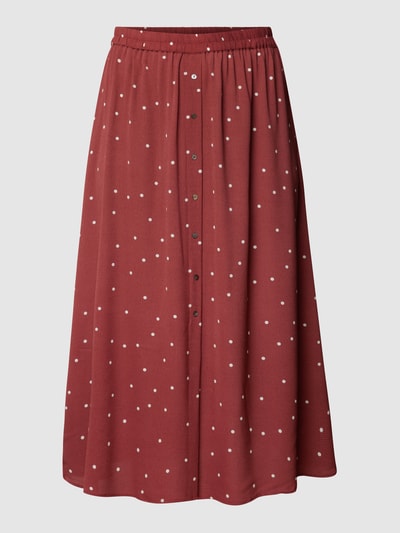 ONLY CARMAKOMA PLUS SIZE Maxirock mit Polka Dots Rostrot 2