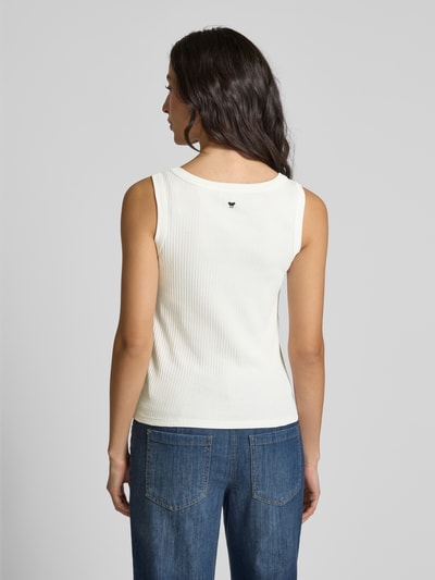 Weekend Max Mara Tanktop in riblook, model 'MULTIC' Wit - 5