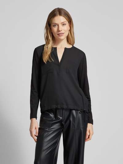 monari Blusenshirt mit Brusttaschen Black 4