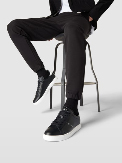ARMANI EXCHANGE Sneaker aus Leder Schwarz 1
