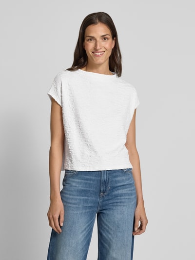 someday. T-Shirt in Strick-Optik Modell 'Kennie' Offwhite 4