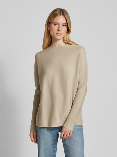 Drykorn Oversized gebreide pullover met ronde hals, model 'MAILA' Zand - 4