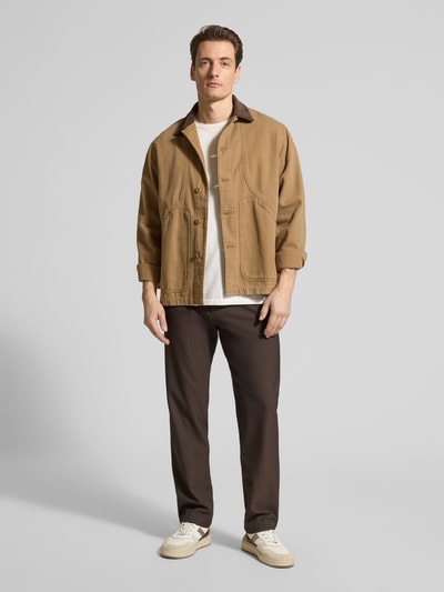 Selected Homme Regular Fit Stoffhose mit Viskose-Anteil Modell 'Robert' Schoko 1