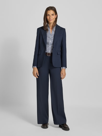 ETERNA Slim fit overhemdblouse met opstaande kraag Marineblauw - 1