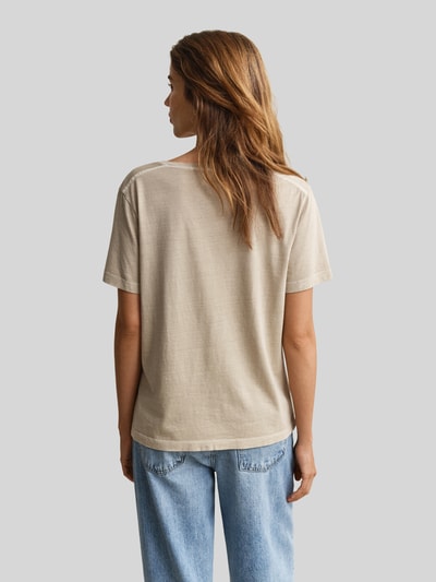 GANT Regular Fit T-Shirt aus Baumwoll-Mix Sand 5