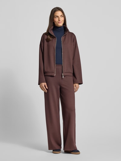 Rich & Royal Sweatpants mit elastischem Bund Dunkelbraun 1