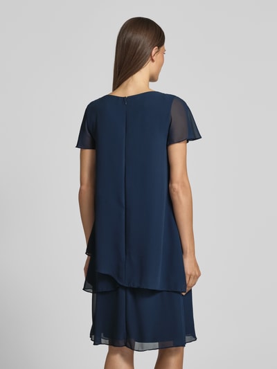 Christian Berg Cocktail Knielanges Cocktailkleid mit Schlüsselloch-Ausschnitt Dunkelblau 5