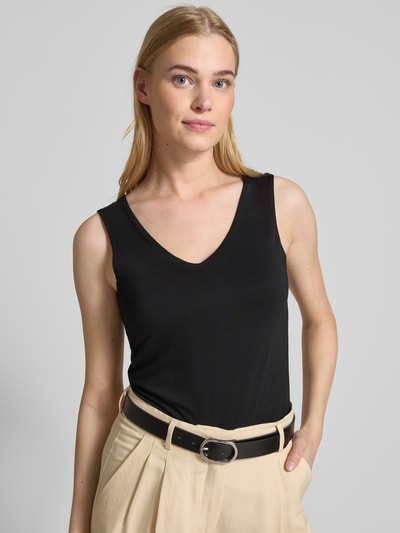 Soyaconcept Trägertop mit V-Ausschnitt Modell 'Marica' Black 3