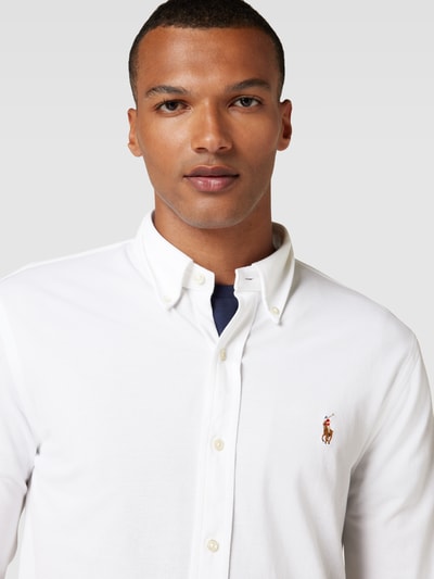 Polo Ralph Lauren Regular Fit Freizeithemd mit Button-Down-Kragen Weiss 3