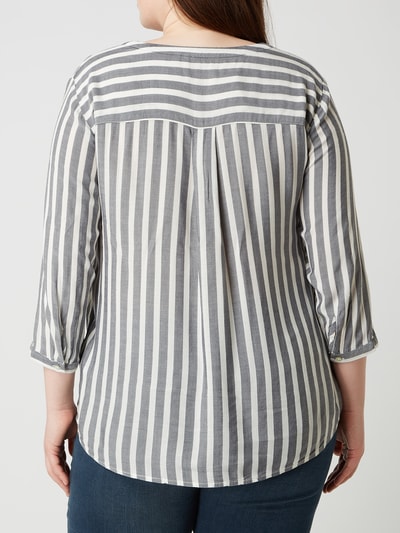 Tom Tailor Plus PLUS SIZE Blusenshirt aus Viskose Marine 5