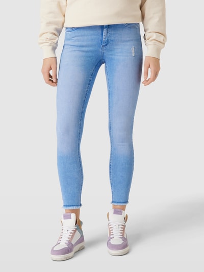 Only Skinny Fit Jeans im Used-Look Modell 'BLUSH' Jeansblau 4