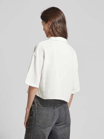 Mango Blusenshirt mit Strukturmuster Modell 'BAMBIE' Offwhite 5