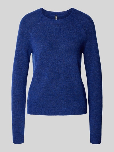 Pieces Regular fit coltrui met raglanmouwen, model 'JULIANA' Koningsblauw - 2