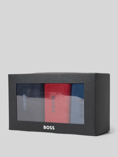 BOSS Socken aus Baumwoll-Mix im 3er-Pack Bordeaux 3