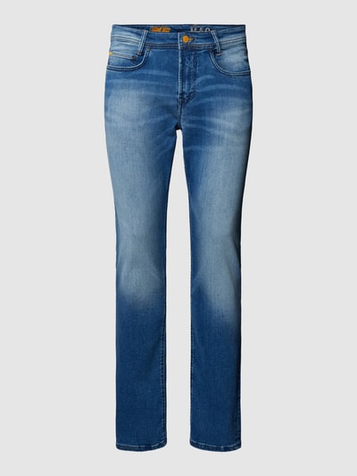 MAC Regular fit jeans met knoopsluiting, model 'ARNE PIPE' Blauw - 2