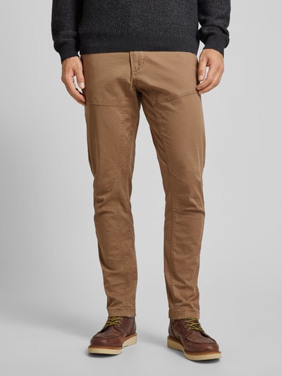 camel active Tapered fit chino met achterzakken, model 'TORONTO' Camel - 4