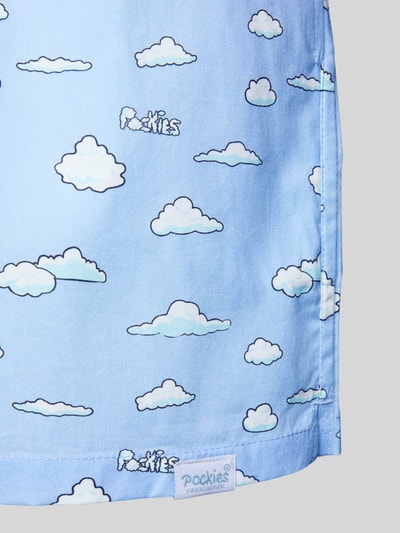 POCKIES Boxershorts mit Label-Detail im 2er-Pack Hellblau 2