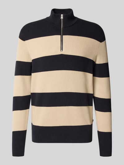 Only & Sons Regular fit schipperstrui van katoenmix, model 'PHIL' Donkerblauw - 2