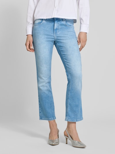 Angels Flared jeans met verkort model, model 'Leni' Lichtblauw - 4