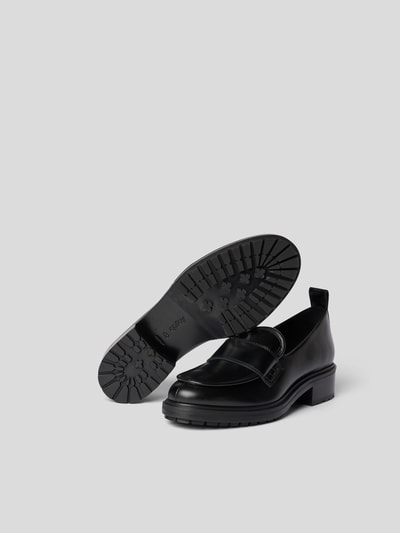 Aeyde Penny Loafer mit Mokassin-Naht Schwarz 5