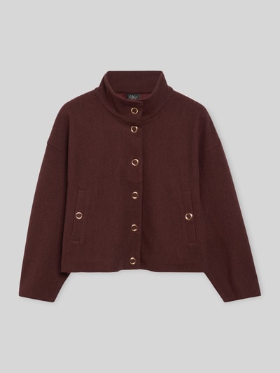 s.Oliver BLACK LABEL Korte blazer met opstaande kraag Bordeaux - 2