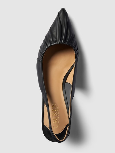 Lauren Ralph Lauren Pumps aus Leder mit spitzer Form Modell 'LOLAH' Black 4