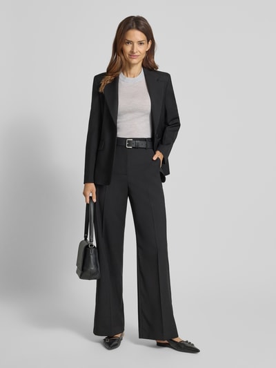 Jake*s Collection Gebreid shirt van wol met ronde hals Kit - 1