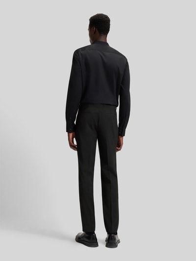 HUGO Slim Fit Anzughose aus Woll-Mix Modell 'HESTEN' Black 5