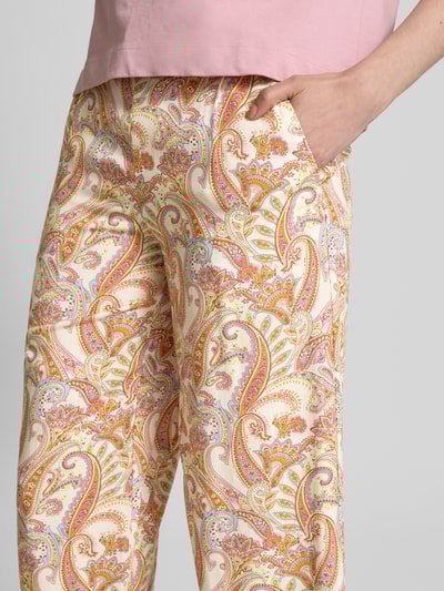 Christian Berg Woman Wide leg culotte met bandplooien Lavendel - 3