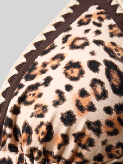 Productfoto, Bikini-Oberteil mit Schnürung Modell 'BLUCO SAVARI' van Banana Moon, materiaalmix met stretch, all-over look met vetersluiting