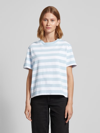 Selected Femme T-Shirt mit Rundhalsausschnitt Modell 'ESSENTIAL' Hellblau 4